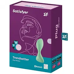Анальна смарт-пробка Satisfyer Trendsetter, 11.2х5 см, зелена - мініатюра 5
