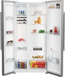 Холодильник SBS Beko GN164021XB 179х71х91см 2 двері холодильне відділення 368 л морозильне відділення 190 л A+ NF нержавіюча сталь (GN164021XB) - мініатюра 3
