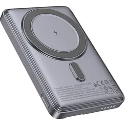 Зовнішній акумулятор Hoco Q46 Title MagSafe 5000mAh 20W Gray [161351]