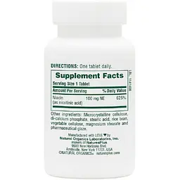 Ніацин Natures Plus Niacin 100 мг 90 таблеток  - мініатюра 2
