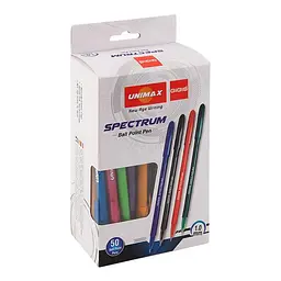 Ручка кулькова Unimax №UX-135-02 Spectrum Fashion 1мм синя(50) - мініатюра 2