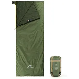 Спальний мішок Naturehike LW180 Mini NH21MSD04, правий, XL, темно-зелений