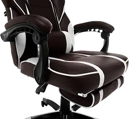 Геймерське крісло GT Racer коричневе з білим (X-2749-1 Dark Brown/White) - мініатюра 7