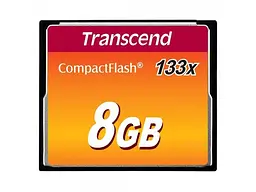 Карта памяти Transcend CompactFlash Card 133X 8GB (TS8GCF133)