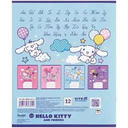 Зошит Kite Hello Kitty, 12 аркушів, коса лінія (HK26-235-2) - мініатюра 5