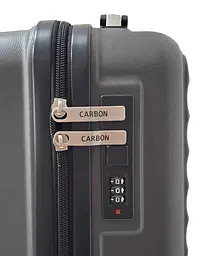Валіза Carbon 66101 маленька для ручної поклажі міні XS 40x30x20 см ABS-пластик Сірий - мініатюра 4