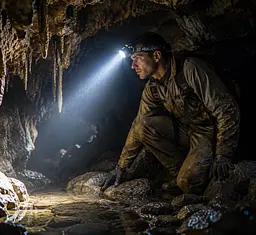Налобний Ліхтарик M 10 pro / Потужний LED-світлодіодний ліхтар / Ліхтарик із заряджанням від Type-C - мініатюра 2