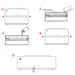Зволожувач повітря аромадифузор Xiaomi Miwaing FIVE Home (YSXXJ001HJ) - мініатюра 6