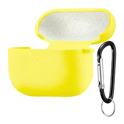 Чехол Silicone Case 2,5mm с микрофибером для AirPods Pro Shiny желтый