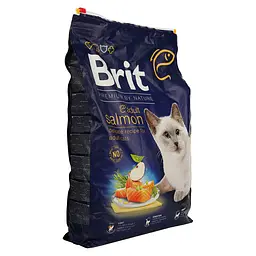 Сухий корм для котів Brit Premium Nature Cat Adult Salmon з лососем 8 кг - мініатюра 2