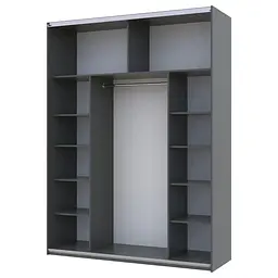 Шафа-купе Doros G-Caiser Графіт Графіт 2 ДСП / 3 частини 180х60х240 (42005089) - мініатюра 8