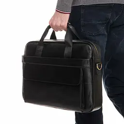 Сумка-портфель чоловіча шкіряна для документів Tiding Bag A25-1131A - мініатюра 6