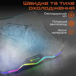 Підставка для ноутбука Meetion CP4040 Black (MT-CP4040-A) - мініатюра 5