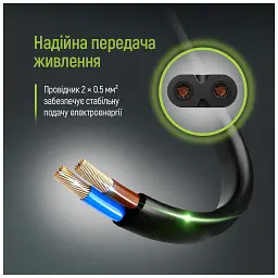 Кабель живлення C7 3m black ColorWay (CW-CBP086-BK) - мініатюра 10