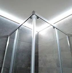 Душова кабіна Dusel A-513 100x100x190 тоноване, Хром, Універсальна, тонований, хром, 100x100 - мініатюра 4