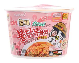 Локшина швидкого приготування Samyang Ramen Hot Chicken Buldak Rose Big Cup 105г
