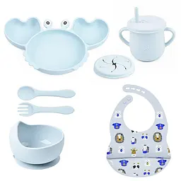Набір посуду краб KRP Y5 принт силікон