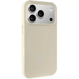 Чохол Epik Silk Full Protective (AA) NO LOGO with Magnetic Fit для Apple iPhone 17 Pro / 18 Pro (6.3") Бежевий / Antique White