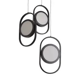 Люстра Brille лофт підвісна LED 32W NW BK (BL-886S/3) - мініатюра 9