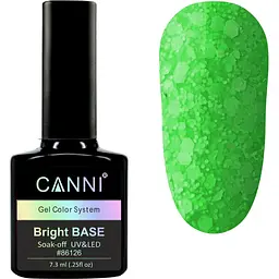 Базове покриття Canni Marshmallow Base 3 зелений неон 7.3 мл - мініатюра 2