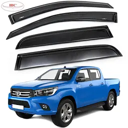 Дефлектори вікон вітровики HIC для Toyota Hilux VIII 2015- Original (T138-IJ)