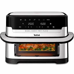 Аерогриль Tefal Dual Easy Fry Flex 2700 Вт чорний (EY922DE0)