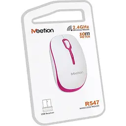 Миша MeeTion Wireless Mouse 2.4G MT-R547 біла бездротова - мініатюра 3