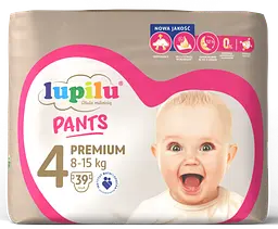 Підгузки-трусики Lupilu Pants Premium розмір 4 для дітей вагою 8–15 кг 39 шт (LupiluPants4)