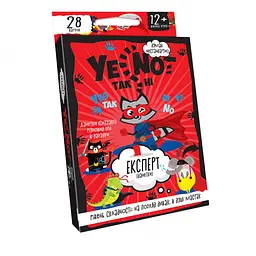 Настільна карткова гра "YENOT ДаНетки"YEN-01-01U укр. мовою Червоний