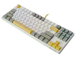 Клавиатура игровая механическая A4Tech S-87 Bloody White, BLMS Red Plus Switch, Eng/Rus/Укр - мініатюра 2