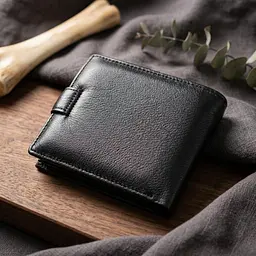 Гаманець чоловічий середнього розміру з натуральної шкіри ST Leather 22473 чорний - мініатюра 4