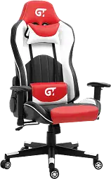 Геймерське крісло GT Racer чорне червоно-біле (X-5813 Black/Red/White) - мініатюра 2