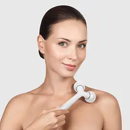 Електронний звуковий ролик для обличчя та тіла GESKE Sonic Facial & Body Roller 4 в 1 білий - мініатюра 7