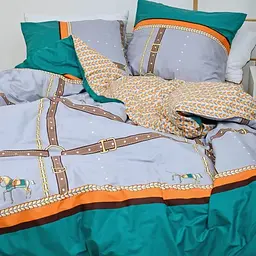 Постільна білизна сімейна Viluta Сатин Twill 552-S 210х143х2 см - мініатюра 4