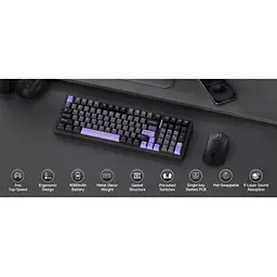 Клавіатура MCHOSE G98 Pro RGB Mechanical Flame Помаранчевий Switch Wireless (MC-G98S-5) Чорний - мініатюра 8