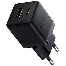 Зарядний пристрій Baseus Palm Fast Charger C+U 30W cluster black (P1011160A113-00)