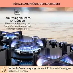 Варильна поверхня газова Klarstein Illuminosa 5 (10035465) - мініатюра 5