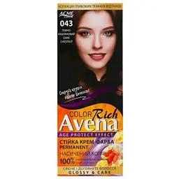 Крем-фарба AVENA Rich Color 043 Темно-каштановий