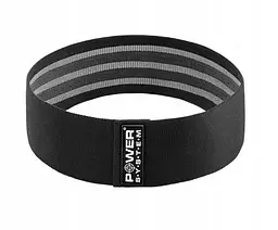 Тканева гумка для фітнесу та спорту Power System PS-4093 Booty Band LVL 3 Black/Grey (d_94 см, 6-12 кг) (4093GR-0) - мініатюра 1