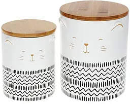 Банка "The Cat" для сипучих продуктів 1200мл, кераміка Bona Ø12,5х15,7 см kuh0008063 - мініатюра 3