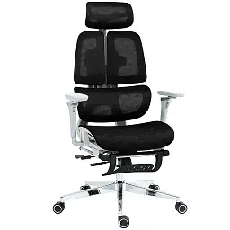 Офісне ергономічне крісло GT Racer B-2450 White/Black