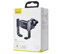 Автотримач для телефона Baseus Mini Electric Car Holder SUHW01-01 - мініатюра 4