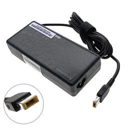 Блок живлення для ноутбука Lenovo 20V, 6A, 120W, USB+pin (Square 5 Pin DC Plug), black (00PC727) (без кабеля!) - мініатюра 2