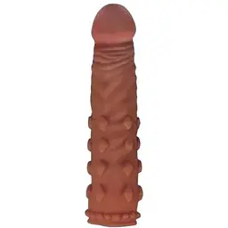 Насадка на пеніс Lovetoy Pleasure X-Tender Series 17.5 см коричневий