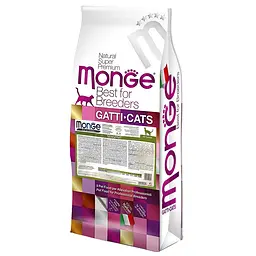 Сухой корм для котов с чувствительным пищеварением Monge Cat Sensitive 10 кг