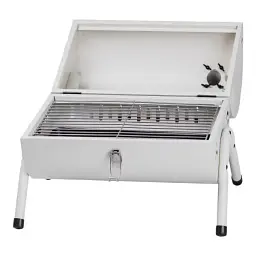 Вугільний гриль TS Kitchen двосторонній портативний з решіткою білий HP452GBE - мініатюра 5