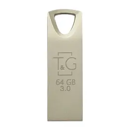 Флеш-накопичувач USB 64Gb Metal TG117, Silver, USB 3.0 (TG117SL-64G3) T&G teh0029092