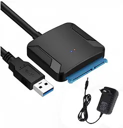 USB 3.0 - SATA адаптер для HDD і SSD 2.5'' і 3.5'' з окремим блоком живлення