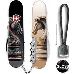 Складаний ніж Victorinox HUNTSMAN ZODIAC Шаховий кінь 1.3713.3.Z5310pk - мініатюра 3