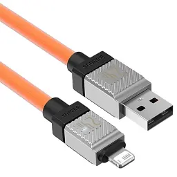 Кабель Baseus CoolPlay Series Fast Charging Cable USB to Lightning 2.4A 2m CAKW000507 Orange - мініатюра 2